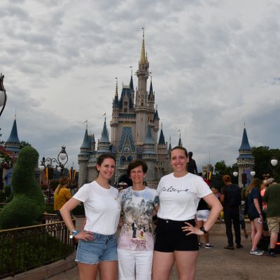 At the castle with my favourite people to Disney with